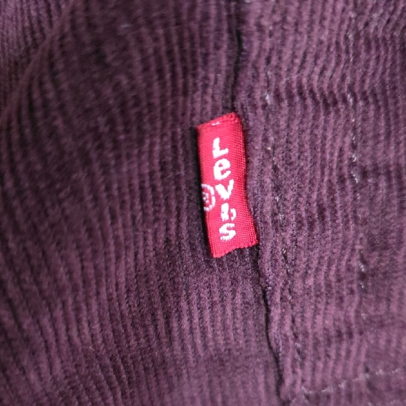 Levi's 505 Men's Corduroy Pants Burgundy/Plum Size 34x30 EUC - Picture 5 of 8